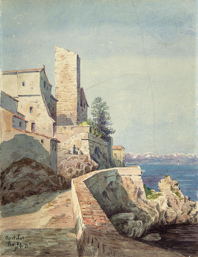 Antibes. Painting by Henry Victor Burgy