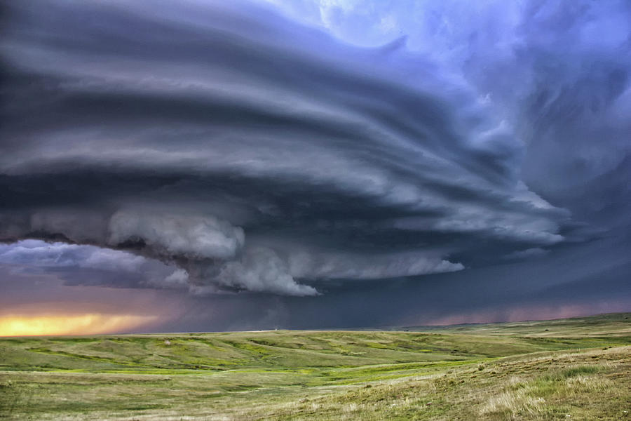 Nature Photograph - Anticyclonic Supercell Thunderstorm by Jason Persoff Stormdoctor