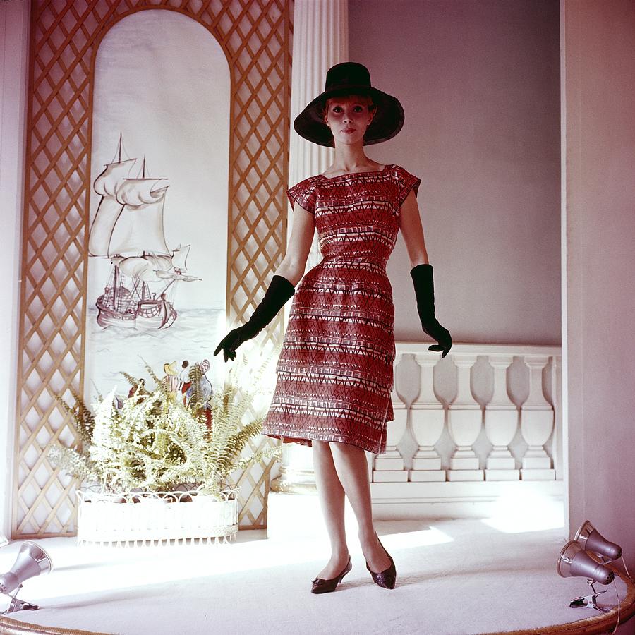 Antilles Dress Of Carven In 1961 Photograph by Keystone-france