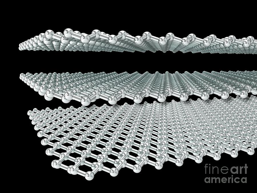 Antimonene Sheets Photograph by Ramon Andrade 3dciencia/science Photo Library