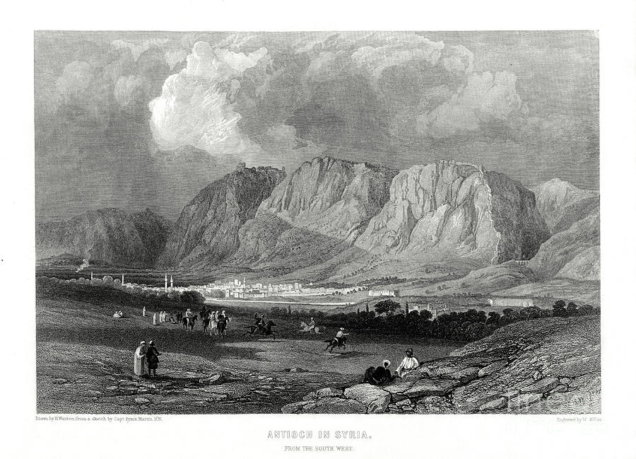 Antioch, Syria, 19th Century. Artist W Drawing by Print Collector