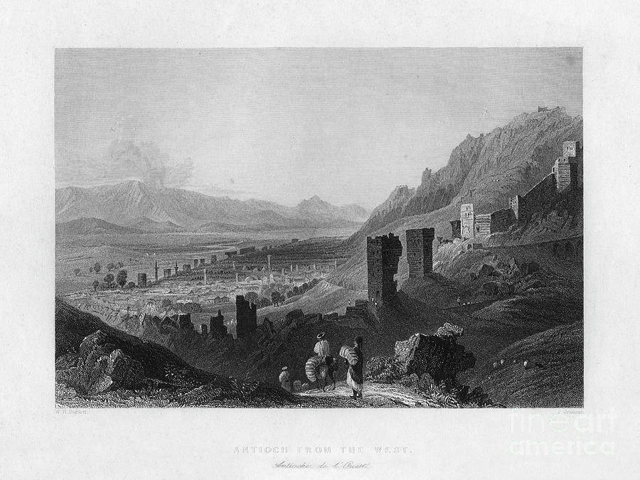 Antioch, Turkey, 1841.artist J Jeavons Drawing by Print Collector