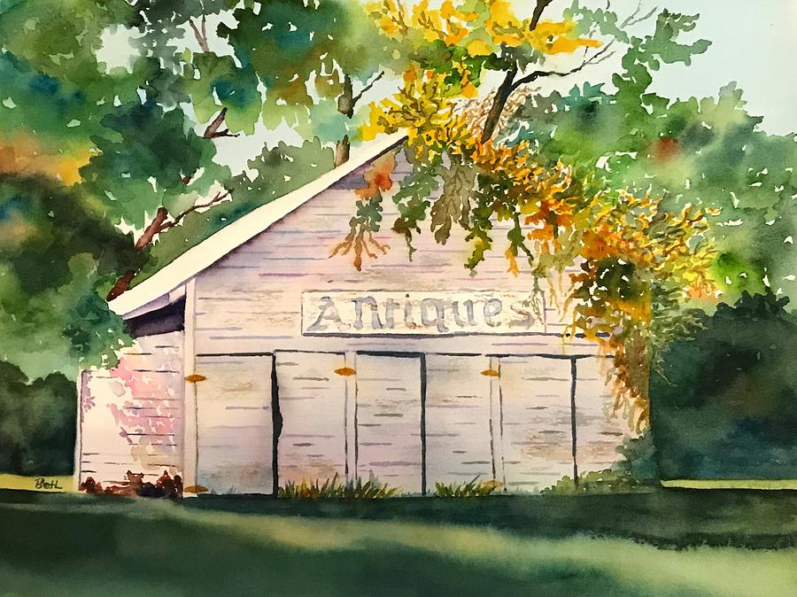 Antique Antique Store Painting by Beth Fontenot