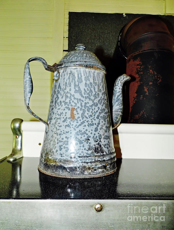 Antique Coffee Pot Photograph by D Hackett