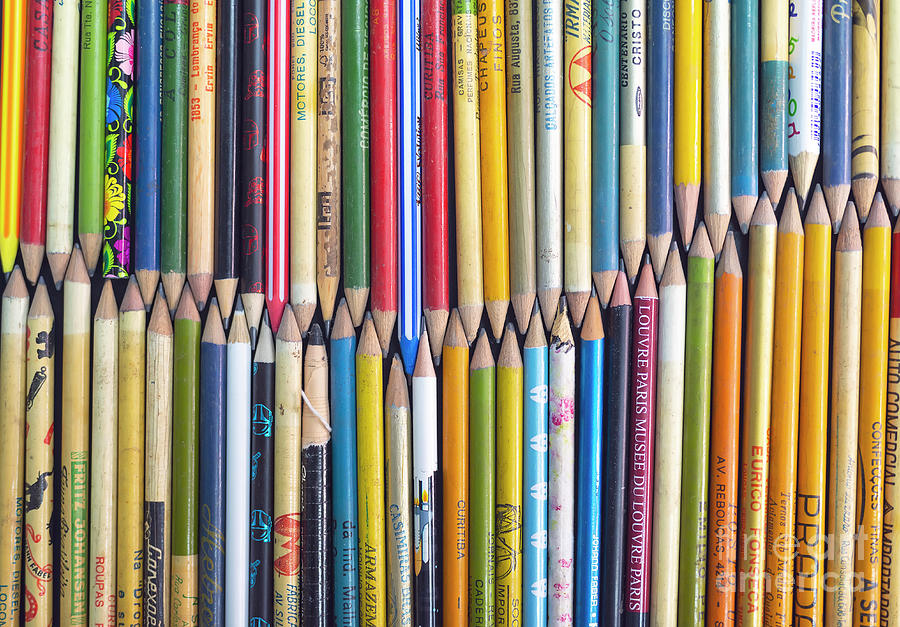 Vintage Photograph - Antique Colouring Pencils by Ktsdesign/science Photo Library