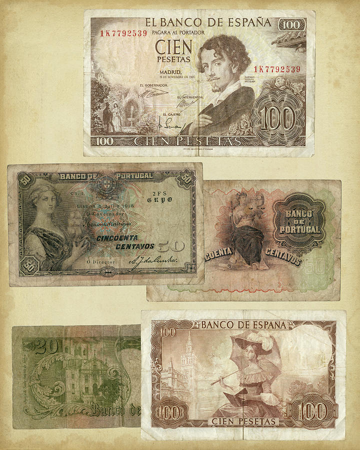 Antique Currency I Painting by Vision Studio