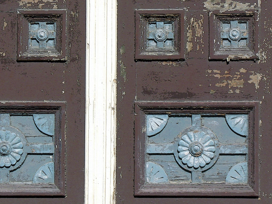 Antique Door Detail Photograph
