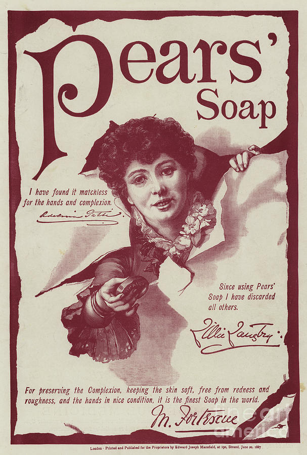 Antique English Advertisement, Soap Painting by English School
