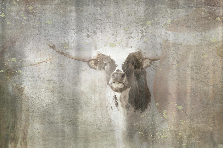 Cow Mixed Media - Antique Farm 11 by Lightboxjournal