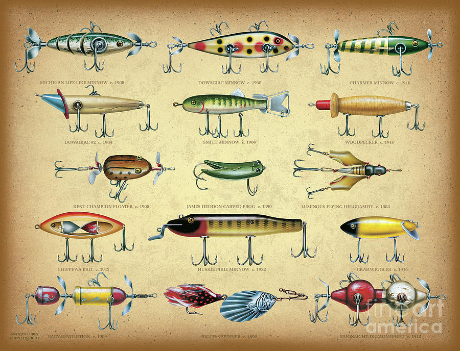 Antique Lures Brown by Jon Wright