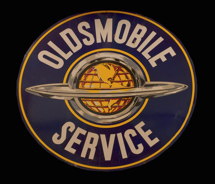 Oldsmobile Photograph - Antique Oldsmobile Service sign by Flees Photos