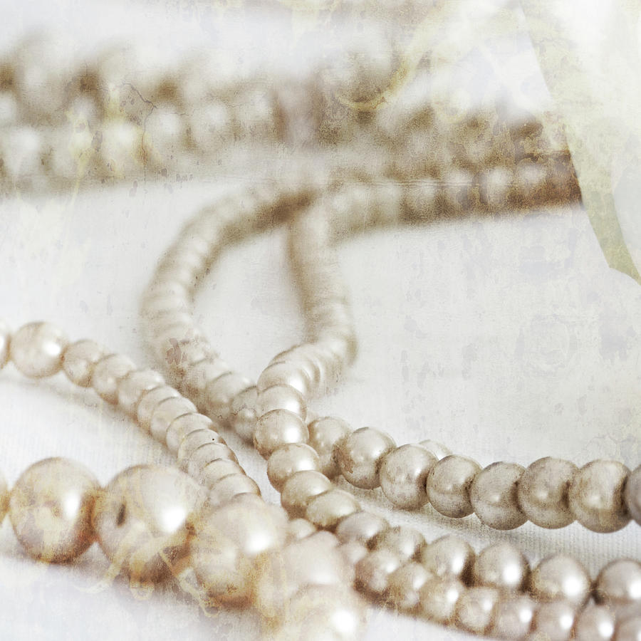Still Life Photograph - Antique Pearls 01 by Tom Quartermaine