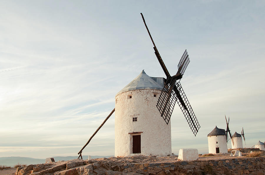 Antique Rural Windmills In Consuegra Photograph by Irantzu Arbaizagoitia Photography