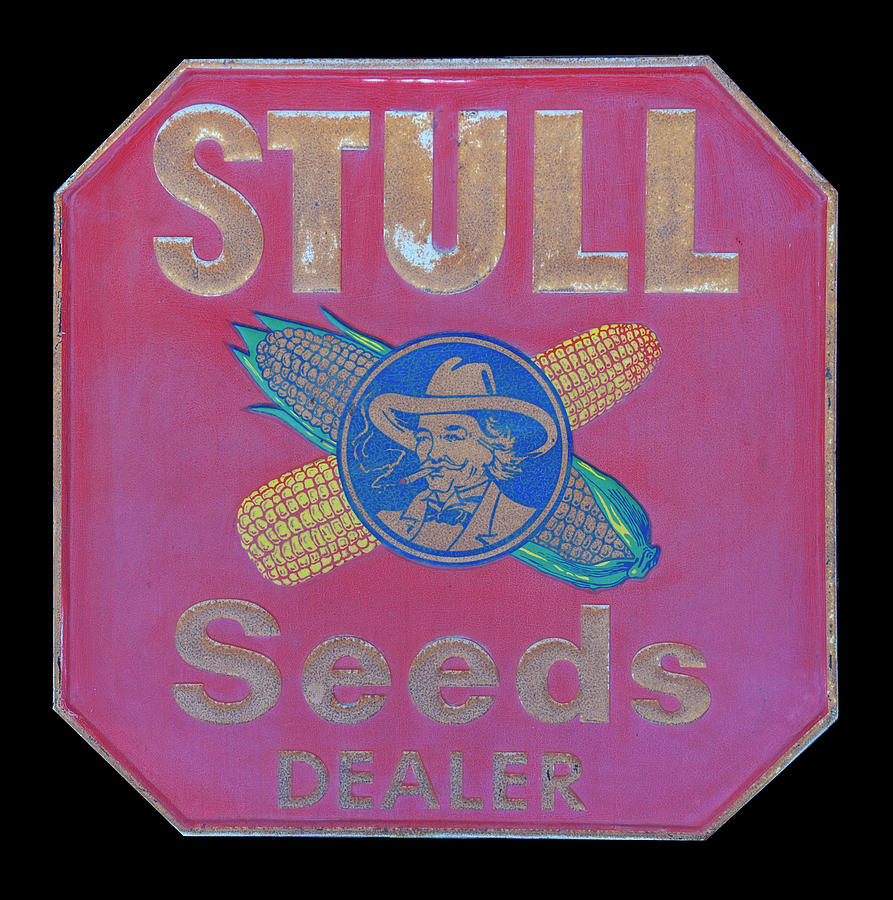 Antique Stull Seeds dealer sign Photograph by Flees Photos