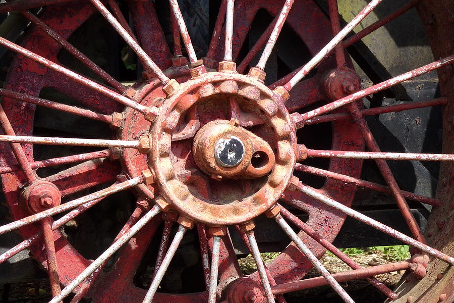 Antique Tractor Tire Photograph by Kelly Jean - Fine Art America