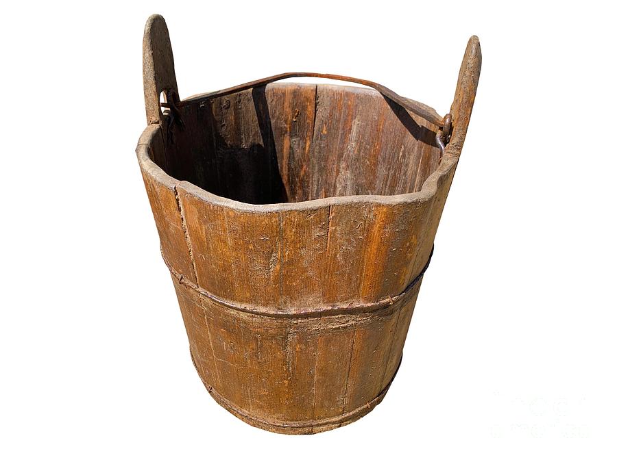 Antique Wooden Bucket Photograph by Victor De Schwanberg/science Photo Library