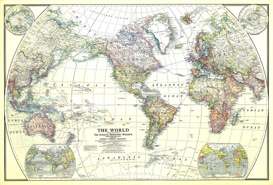 Antique World Map Old Cartographic Map Antique Maps Digital Art By Kumar