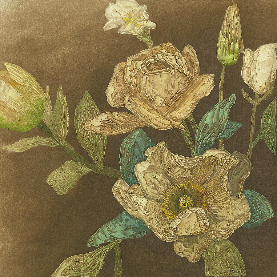 Antiqued Bouquet II Painting by Megan Meagher
