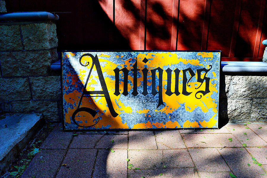 Antiques Sign Photograph by Glenn McCarthy Art and Photography