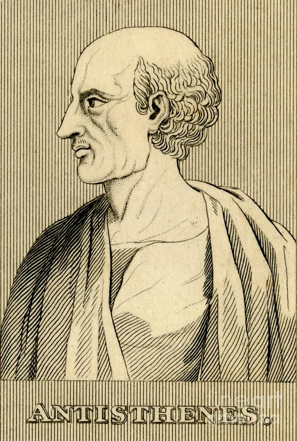 Antisthenes Drawing by Print Collector