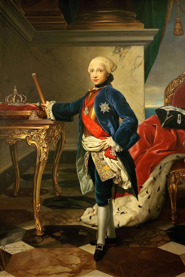 Anton Rafael Mengs / Ferdinand IV, King of Naples and the Two Sicilies. CARLOS III HIJO. Painting by Anton Raphael Mengs -1728-1779-