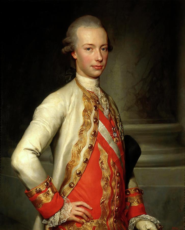 Anton Rafael Mengs / Leopold of Lorraine, Grand Duke of Tuscany, 1770, German School. LEOPOLDO II. Painting by Anton Raphael Mengs -1728-1779-
