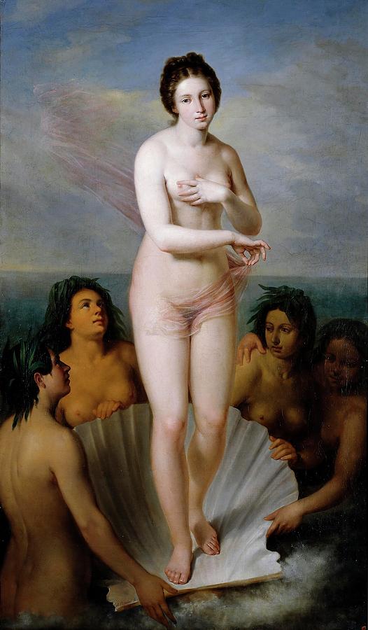 Antonio Maria Esquivel y Suarez de Urbina / Birth of Venus, 1842, Spanish School. Painting by Antonio Maria Esquivel -1806-1857-