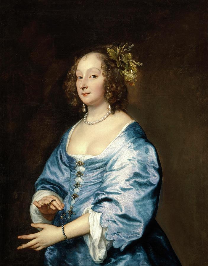 Antonio van Dyck / Mary Ruthven, Lady van Dyck, ca. 1639, Flemish School. MARIA RUTHWEN . Painting by Anthony van Dyck -1599-1641- Antonio van Dyck / Mary Ruthven, Lady van Dyck, ca. 1639, Flemish School. MARIA RUTHWEN . Painting by Anthony van Dyck -1599-1641-
