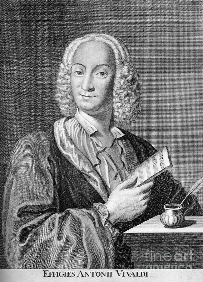 Antonio Vivaldi, Italian Baroque Drawing by Print Collector