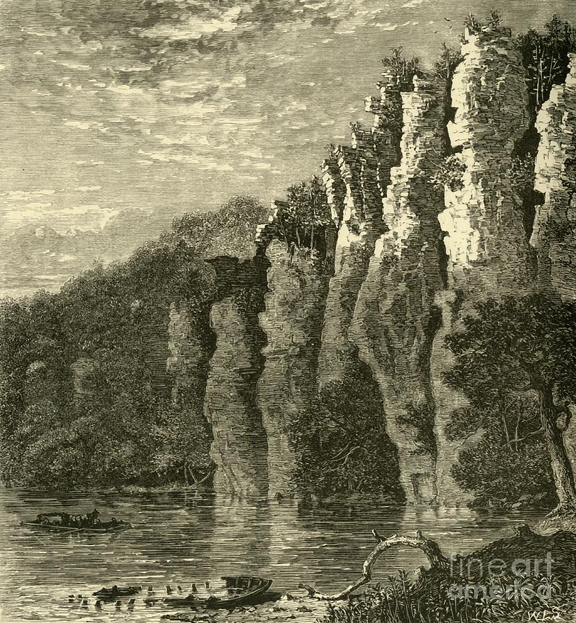 Anvil Cliff Drawing by Print Collector