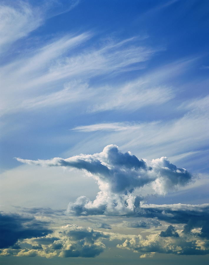 Anvil-shaped Cumulus Cloud, Aerial View by Darryl Torckler