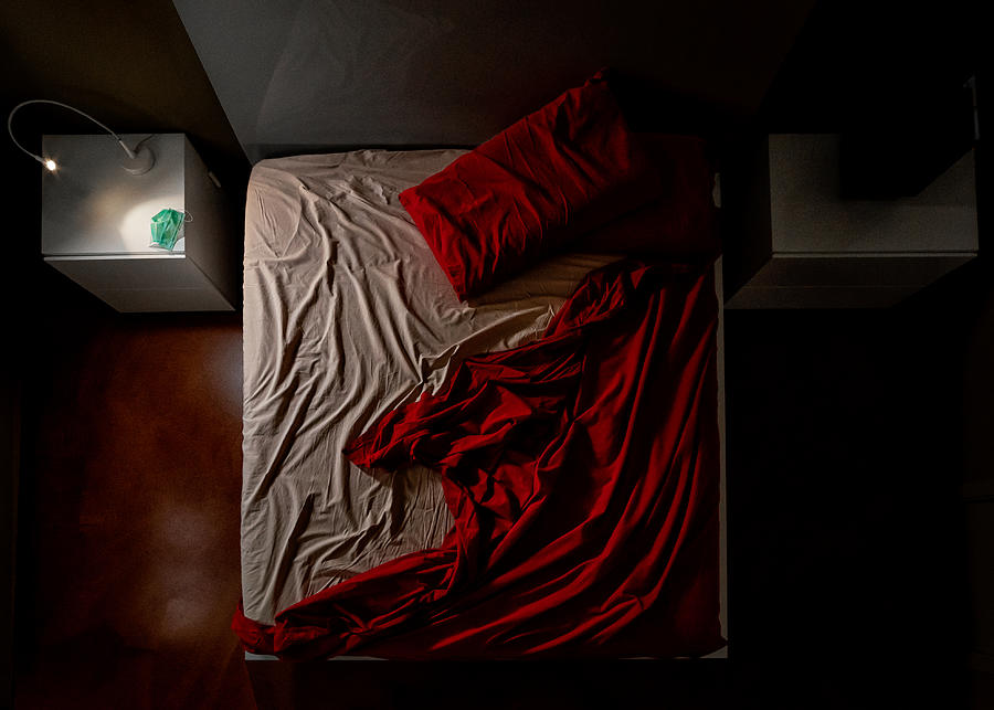 Bed Photograph - Anxiety by Luca Domenichi