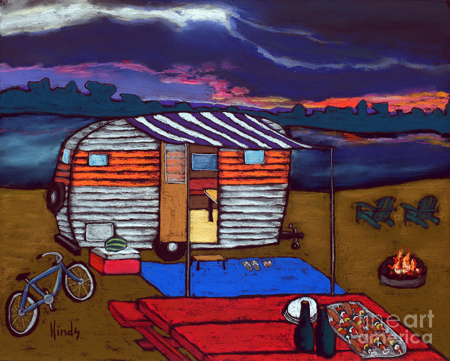 Boat Painting - Anywhere, USA by David Hinds