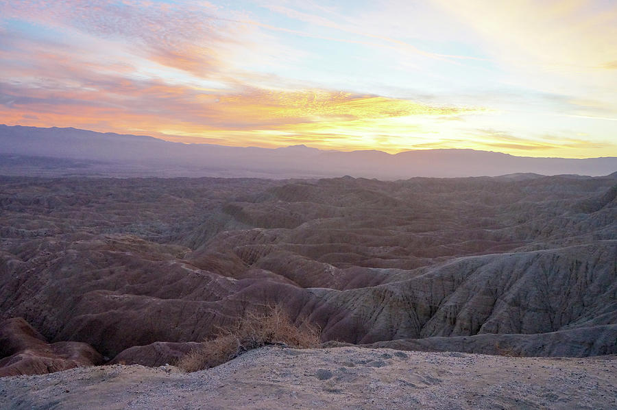 Anza Borrego Fonts Point Sunset 01 Photograph by Richard A Brown