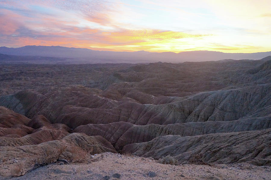 Anza Borrego Fonts Point Sunset 02 Photograph by Richard A Brown