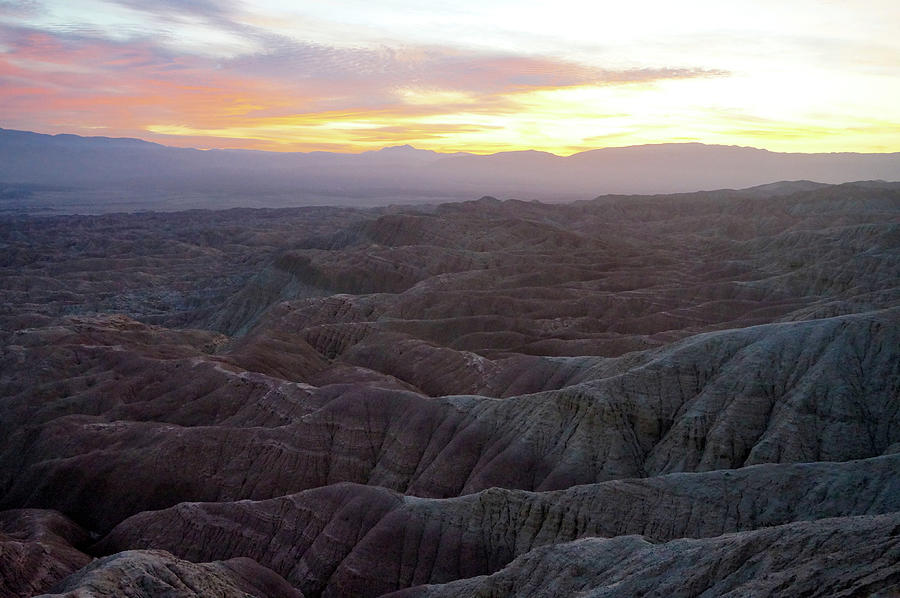 Anza Borrego Fonts Point Sunset 04 Photograph by Richard A Brown