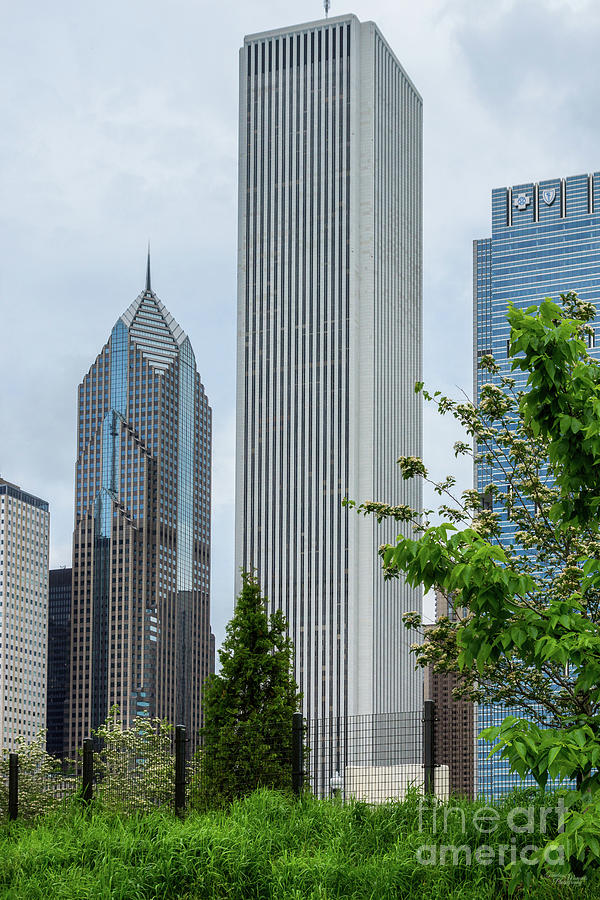 Aon And Two Prudential Photograph by Jennifer White