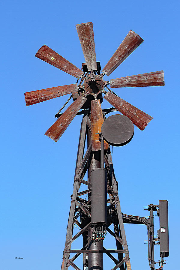 Apache Junction Windmill Digital Art by Tom Janca