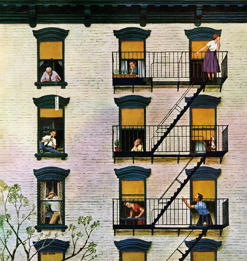 Apartment Clarinetist Drawing by John Falter