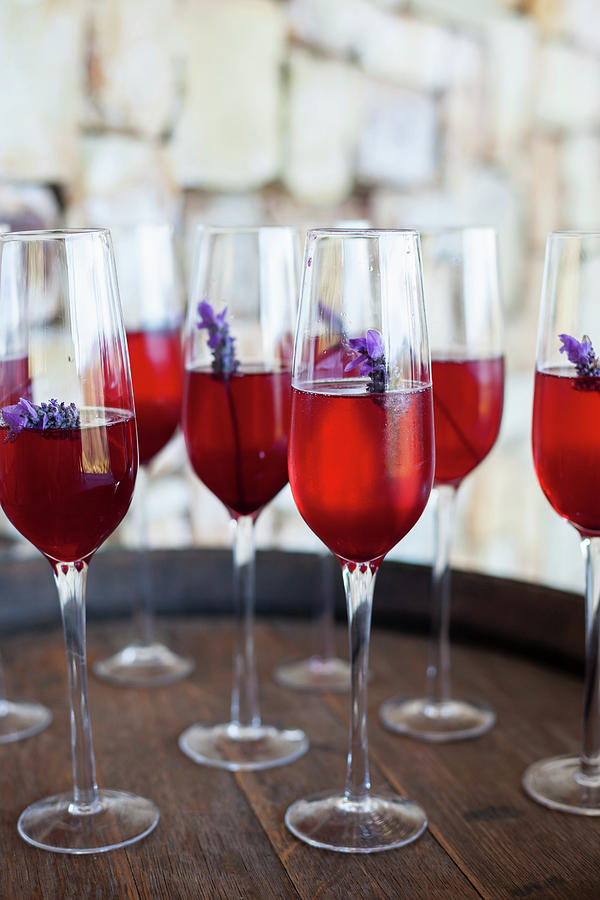 Aperitif With Lavender Flowers Photograph by Great Stock!