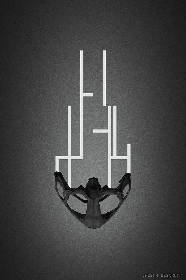 Aphelion Black - Surreal Abstract Frog Skull With Lines by Joseph Westrupp Aphelion Black - Surreal Abstract Frog Skull With Lines by Joseph Westrupp