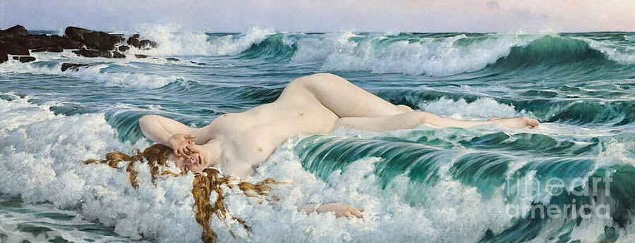 Aphrodite Painting by Adolph Hiremy-Hirschl