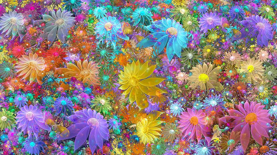 Apo Flower Power Digital Art by Peggi Wolfe