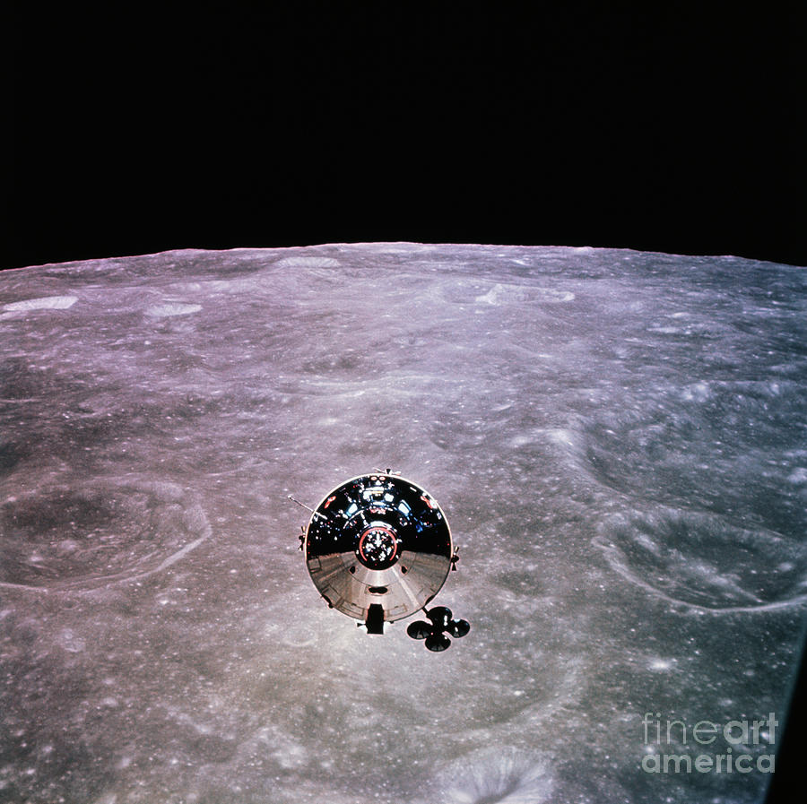 Apollo 10 Orbiting Moon Photograph by Bettmann