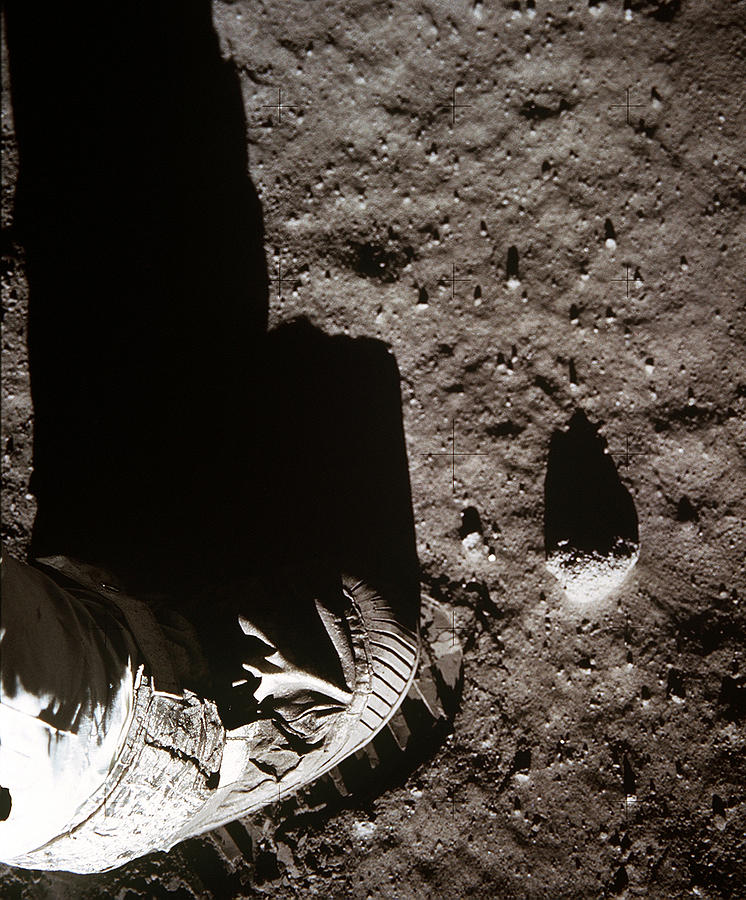 Apollo 11, Buzz Aldrin Bootprint, 1969 Photograph by Science Source