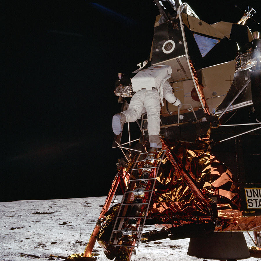 Apollo 11, Buzz Aldrin Egress, 1969 Photograph by Science Source