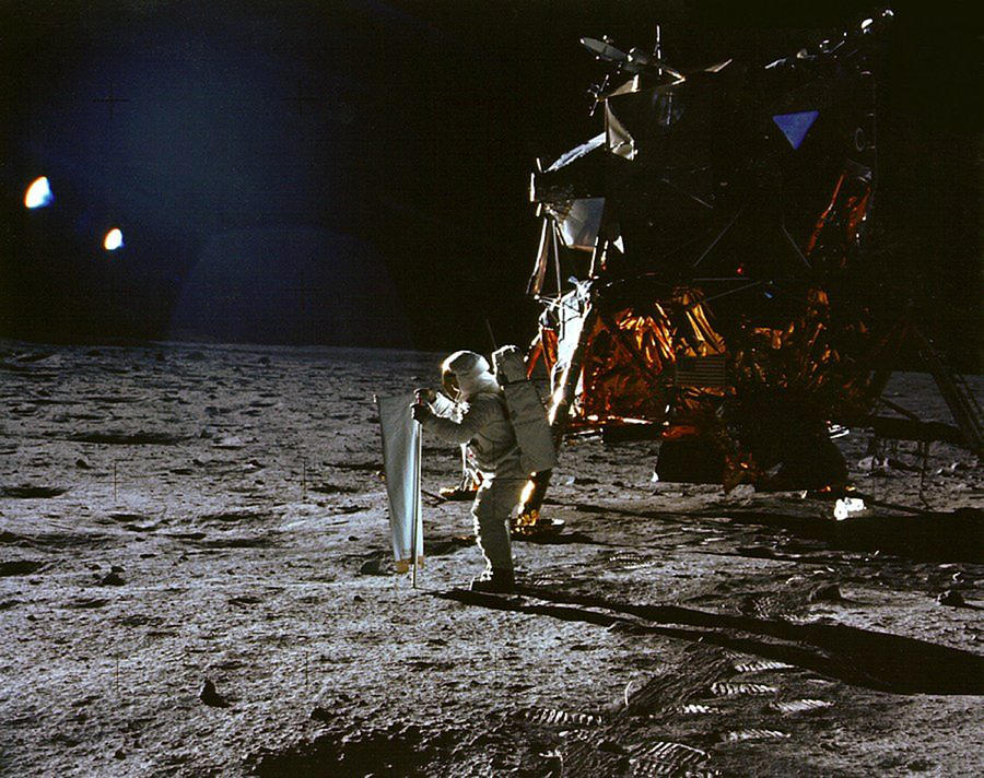 Apollo 11, Buzz Aldrin, Solar Wind Photograph by Science Source