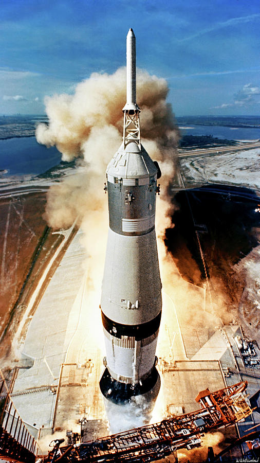 Space Photograph - Apollo 11 Liftoff by Weston Westmoreland