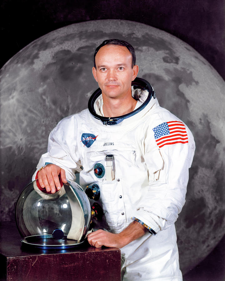 Apollo 11 - Michael Collins Portrait Photograph by Eric Glaser