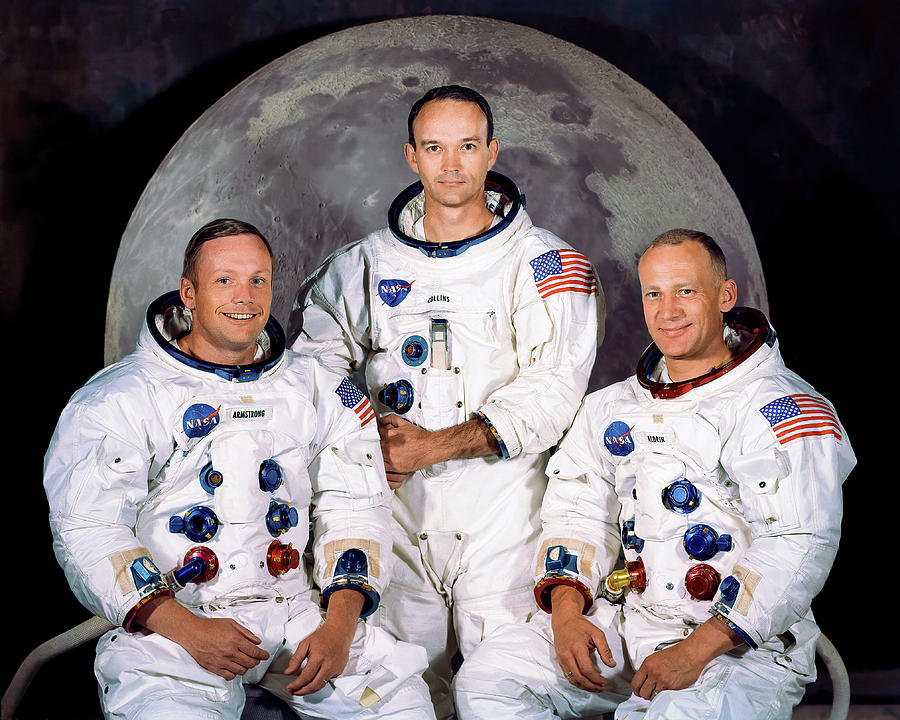 Space Photograph - Apollo 11 - Official Crew Portrait by Eric Glaser